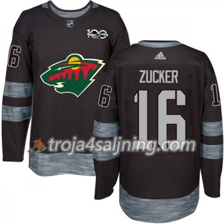 Minnesota Wild tröja Jason Zucker 16 1917-2017 100th Anniversary Adidas Svart Authentic - NHL Tröjor Herr Minnesota Wild tröja Jason Zucker 16 1917-2017 100th Anniversary Adidas Svart Authentic - NHL Tröjor Herr